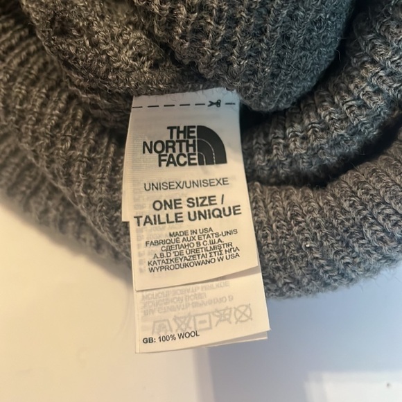 The North Face Unisex Ski Beanie Hat Grey Stretch Winter - Picture 8 of 8